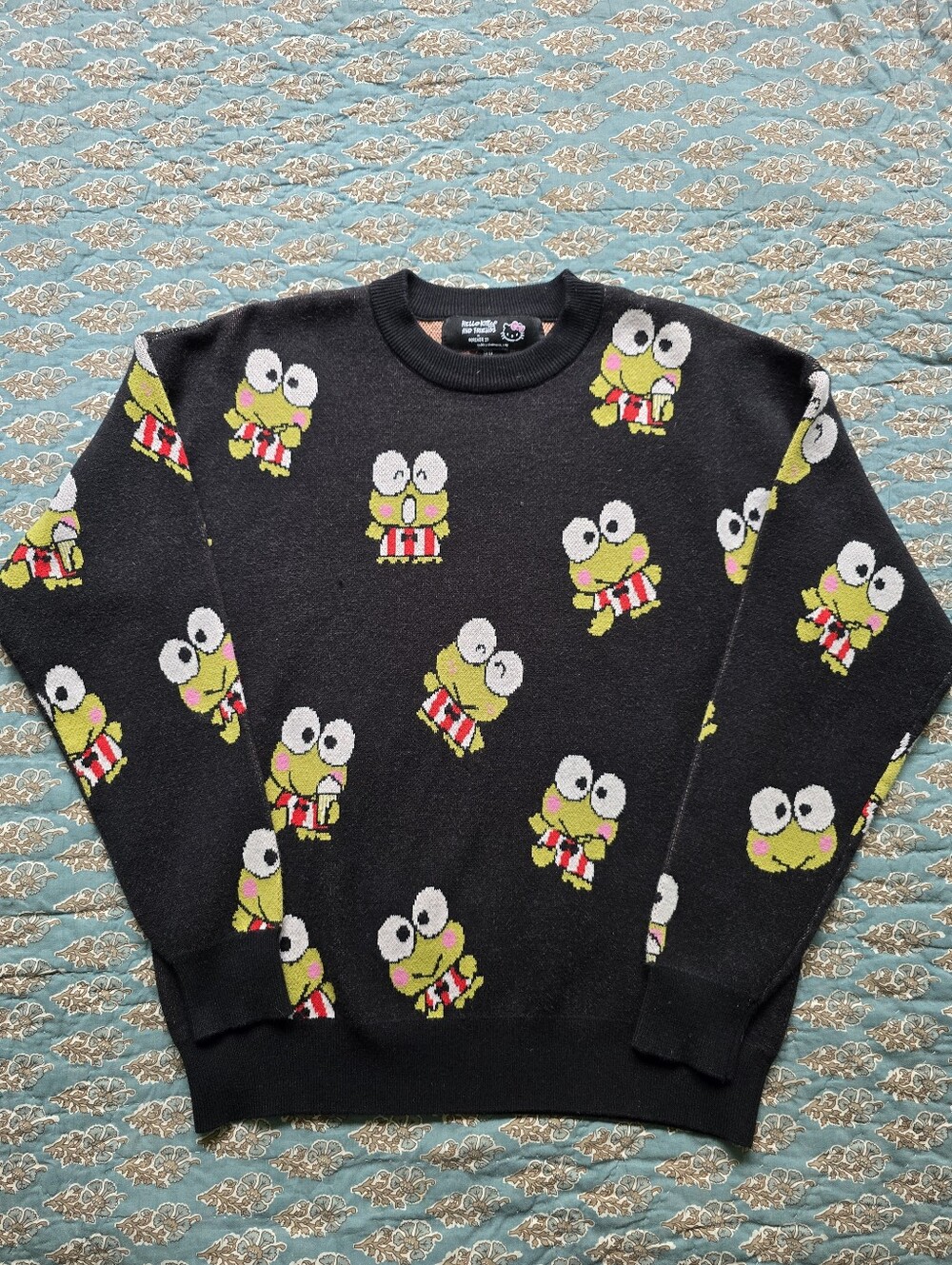 Hello Kitty & Friends X Forever 21 Keroppi Frog Sweater Women's Size XS